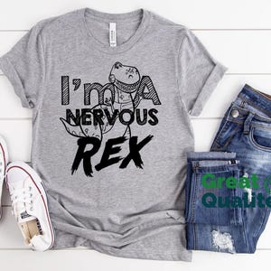 Disney Toy Story Shirt, I'm A Nervous Rex Toy Story T-Shirt, Disneyland Disney World Family Vacation Shirts, Toy Story Dinosaur Tee Shirt