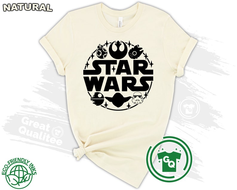 Star Wars Shirt, Disney Star Wars Family Shirts, Star Wars Matching Shirts for Men Women and Kids Natural