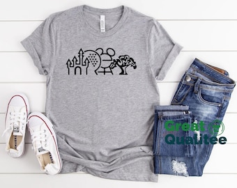 Disneyworld Shirts, Disneyworld Family Shirts, Disney Parks T Shirt, Family Matching Shirts, Epcot, Magic Kingdom, Animal Kingdom