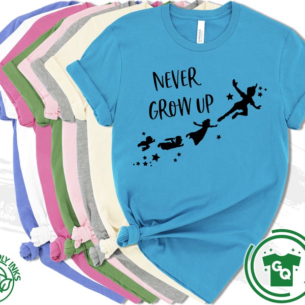 Peter Pan Shirt, Disney Peter Pan Shirts, Never Grow Up Disney Peter Pan Tinkerbell Shirt, Disneyland Family Shirts, Disney World Vacation