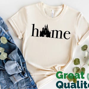 Disney Home Castle Shirt, Disneyworld Family Vacation Trip Womens Tee, Epcot Tees, Disneyland Matching Shirts Men Women Kids
