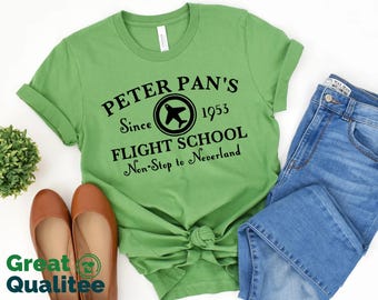 Peter Pan's Flight School Shirt, Peter Pan Shirt, Disney Shirts, Disneyworld Family Shirts, Disneyland Family Shirts, Disney World Vacation