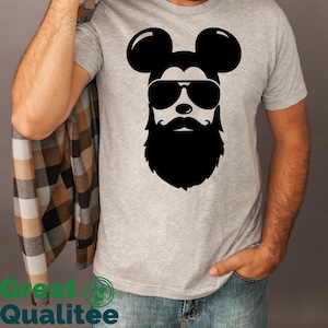 Mickey Beard Shirt, Disney Shirt Men, Disney Dad, Disneyland Beard Shirt, Disneyworld Family Shirts