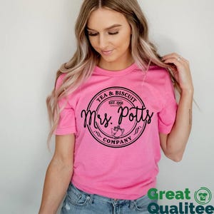 Disney Women Shirt, Mrs. Potts Beauty and The Beast Disney Shirt, Mrs. Potts Womens Disney Family Trip Shirts, Belle Tee, Chip, Lumiere Tee