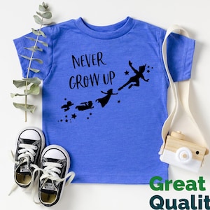 Peter Pan Shirt, Disney Peter Pan Shirts, Never Grow Up Disney Peter Pan Tinkerbell Shirt, Disneyland Family Shirts, Disney World Vacation