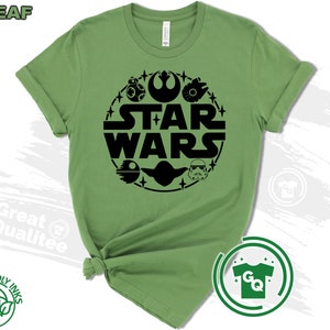 Star Wars Shirt, Disney Star Wars Family Shirts, Star Wars Matching Shirts for Men Women and Kids Leaf