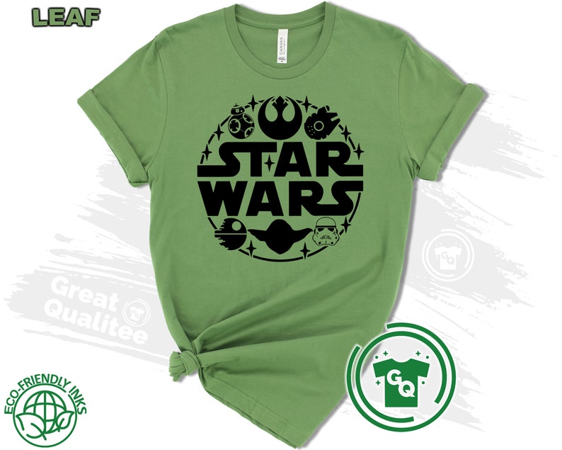 Star Wars Shirt, Disney Star Wars Family Shirts, Star Wars Matching Shirts for Men Women and Kids Leaf