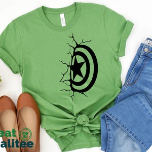 Captain Shield Avenger Tee, Disney Tees, Disneyland Shirt, Disneyworld Shirt, Avengers Matching Family Shirts For Men Women And Kids