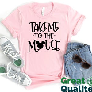 Disney Womens Shirt, Disneyworld Shirts, Take Me To The Mouse Disney Family Vacation Shirt, Disneyworld Trip, Disney world Tees for Girls