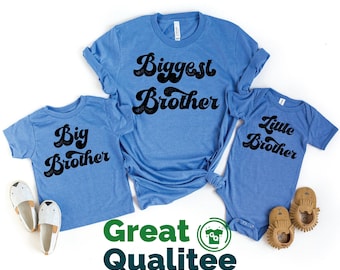 Matching Brothers Shirt, Biggest Brother, Big Brother Shirt, New Big Brother, Brother Gift Shirt, Baby Announcement