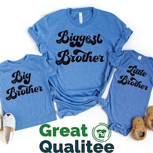 Matching Brothers Shirt, Biggest Brother, Big Brother Shirt, New Big Brother, Brother Gift Shirt, Baby Announcement