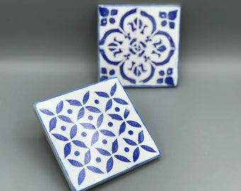 2 concrete tiles, coasters, 11 x 11 cm