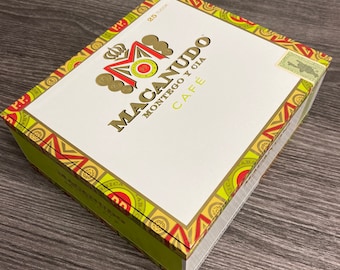 Empty Macanudo Café Cigar Box