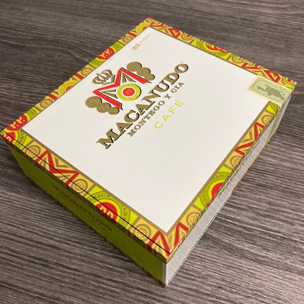 Empty Macanudo Café Cigar Box