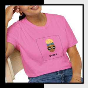 Afrocentric Black Woman Melanin T-Shirt - Black Queen Graphic Tee - Unique Gifts for Her