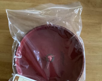 New Longaberger Mom’s Essentials Red Leather Basket Lid Item No 96906 NIB