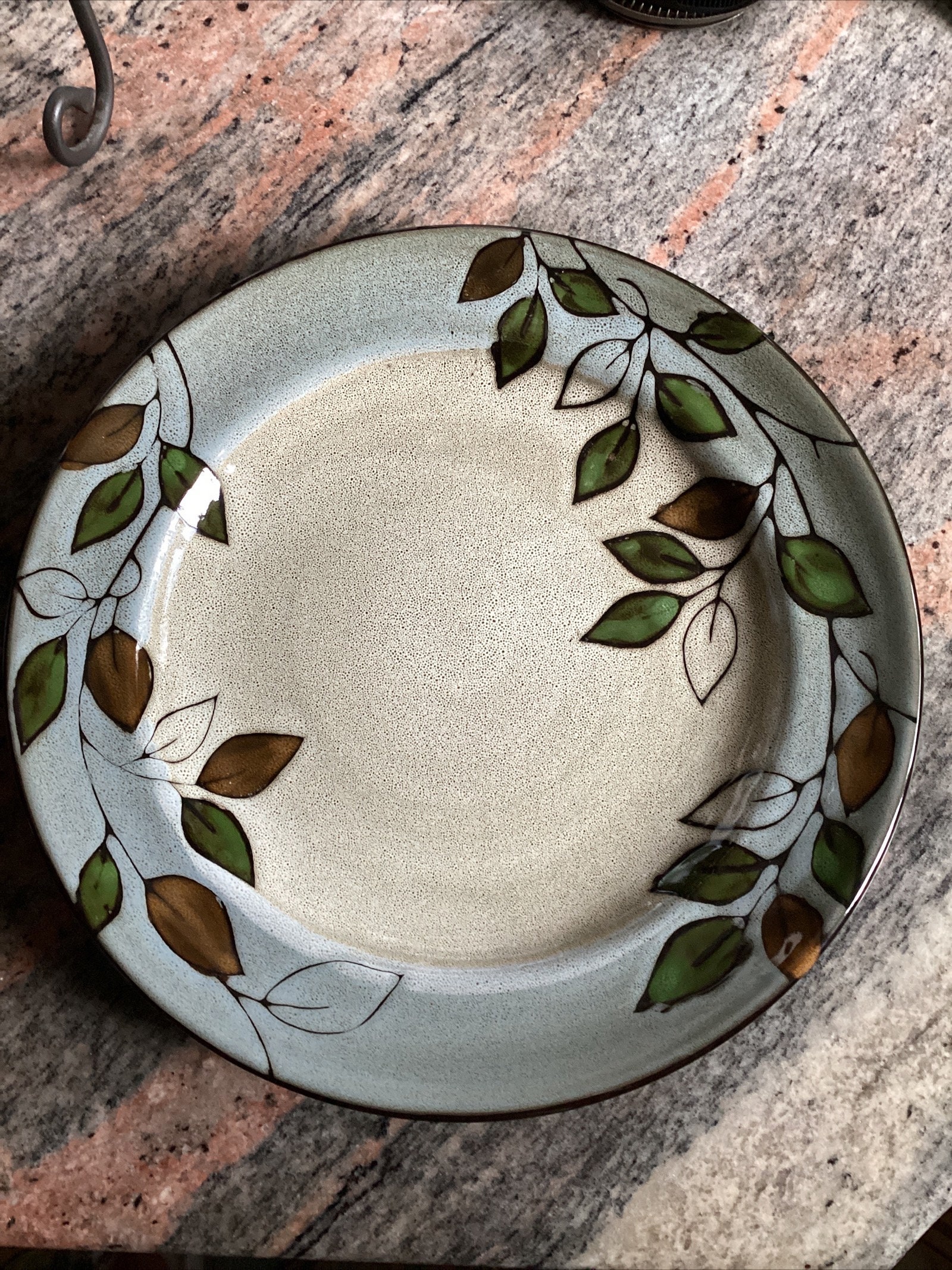 Pfaltzgraff Rustic Leaves Large Stoneware Dinner Plate 11.25 Etsy