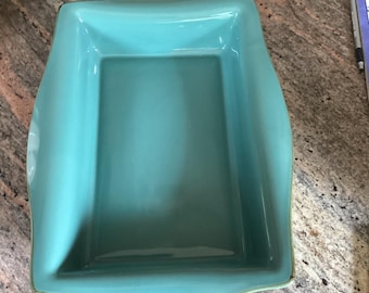 Fuente para hornear Tuscan Baker de Southern Living at Home, 23 x 33 cm, color azul huevo de petirrojo.