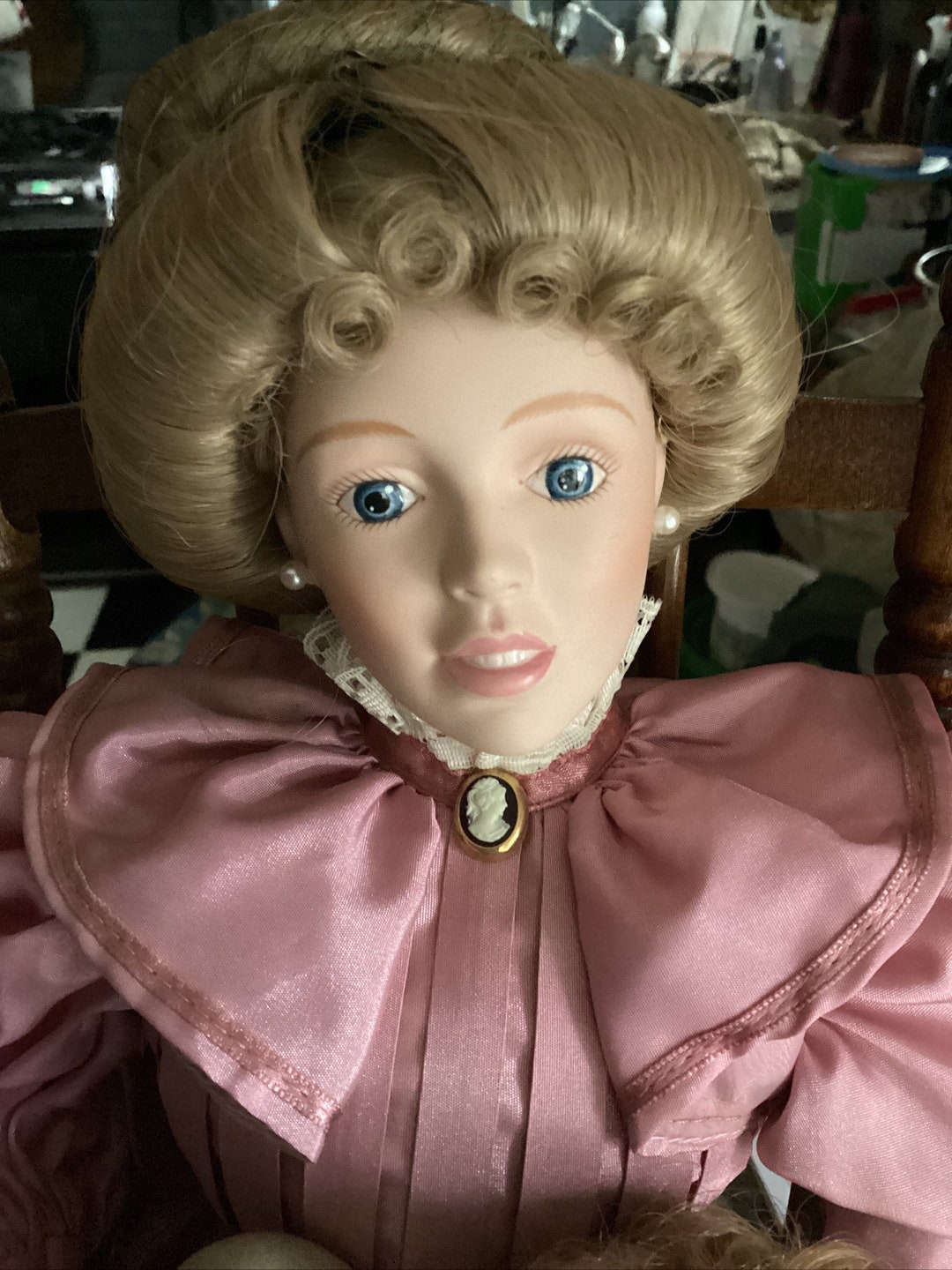 Gorham Porcelain Doll Set STORYTIME by Lia Dileo 2 Dolls W/rocking