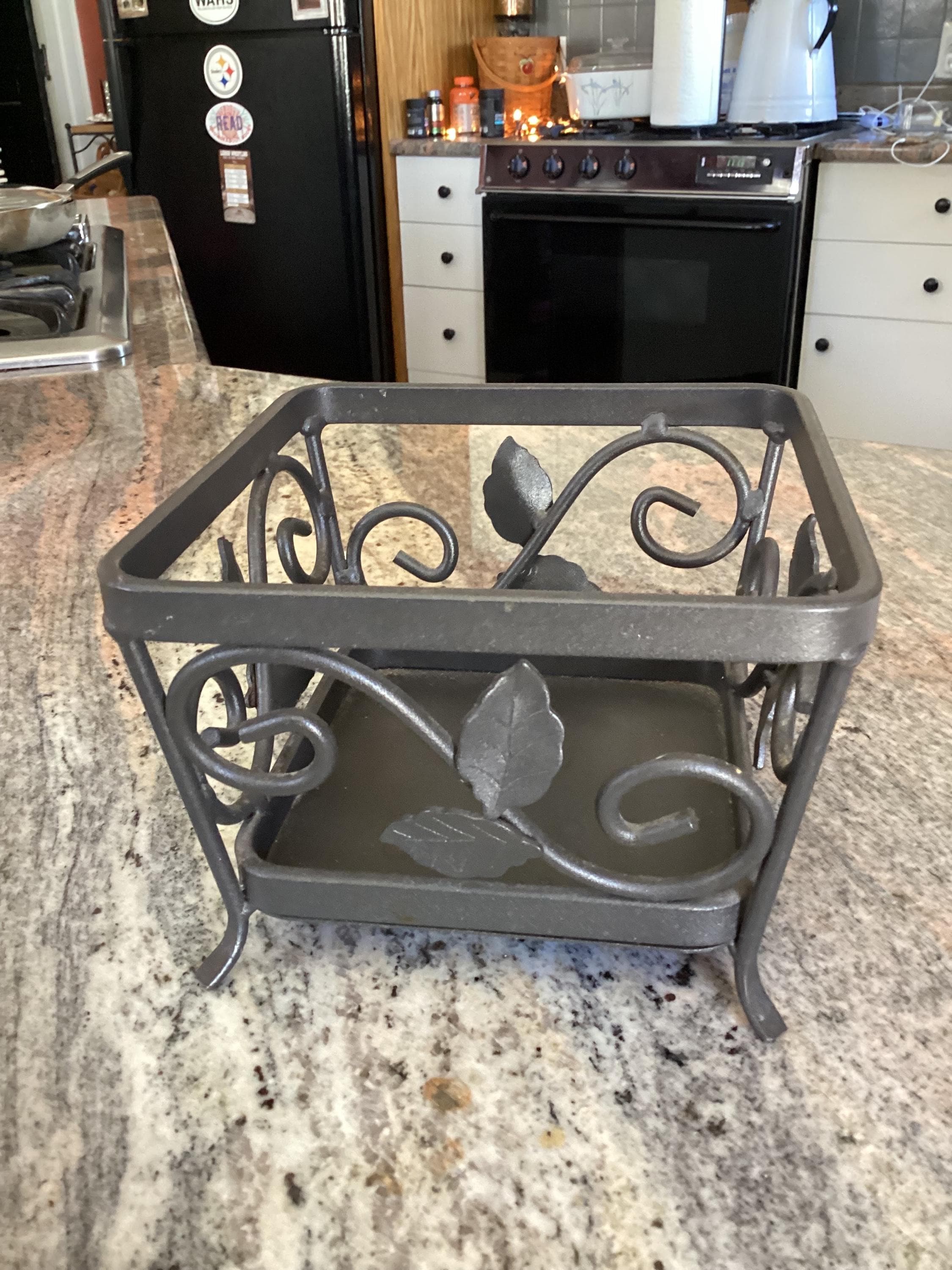 Longaberger Basket and Iron Shelves - Etsy