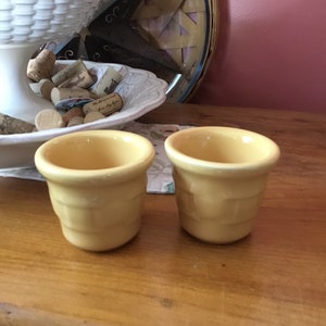Longaberger Woven Traditions Pottery Votive Candle Holders Cups ~ Ivory
