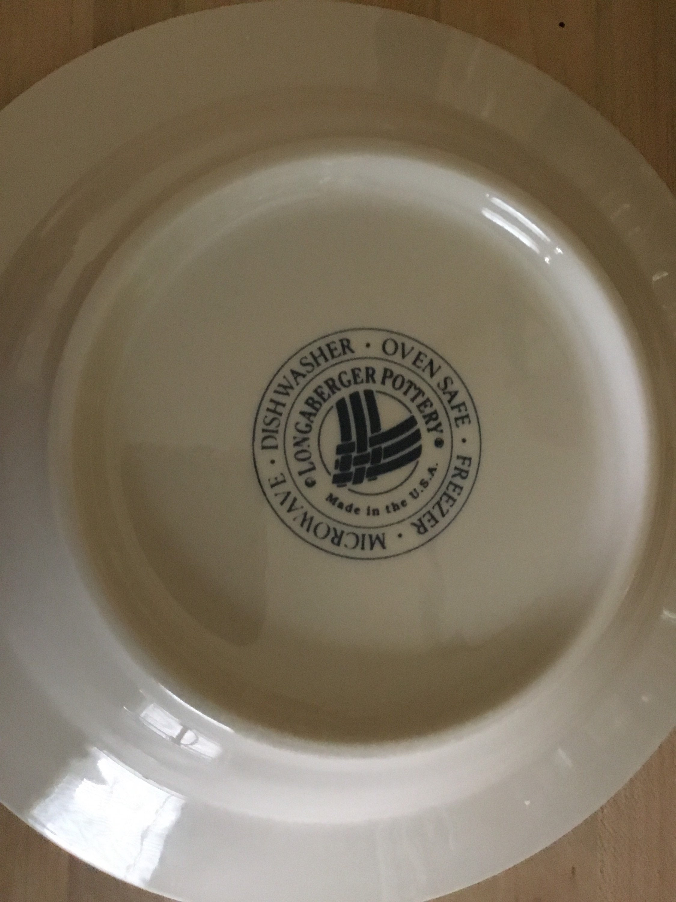 Longaberger Pottery Woven Traditions 8 Salad Soup Pasta Bowl Etsy