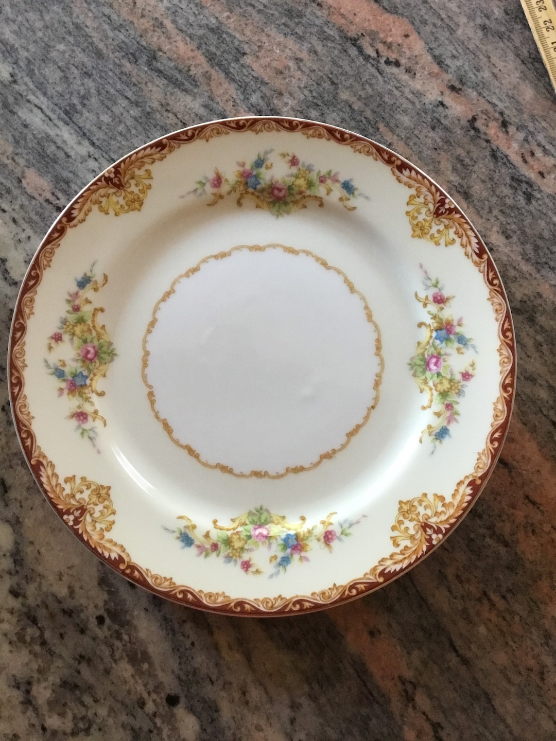 Kongo Fine Bone China 10 Dinner Plate STS Japan Dudley Gold Etsy