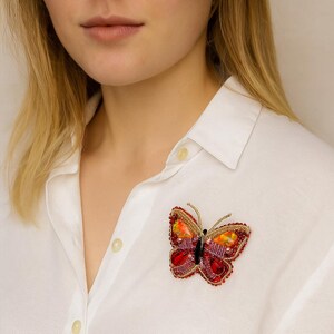 Brooch Tutorial Butterfly Pattern Beaded Jewelry Making Guide Diy Instructions Nature Inspired Appliques Craft Lesson Beginner Friendly
