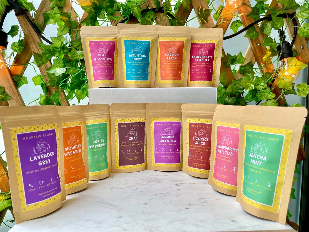 Loose Leaf Tea Sampler Pack Choose Any 5 or 10 Teas Tea Variety Pack