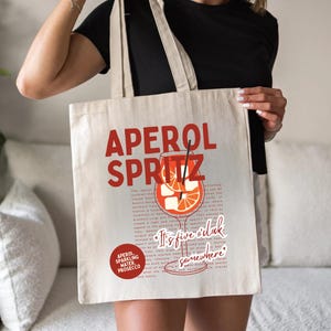Aperol Spritz-draagtas | Cadeau voor cocktailliefhebber | Euro zomer | Italiaanse zomer | Resortcore | Toeristisch chic | Aperolspritz | Aperol Spritzer