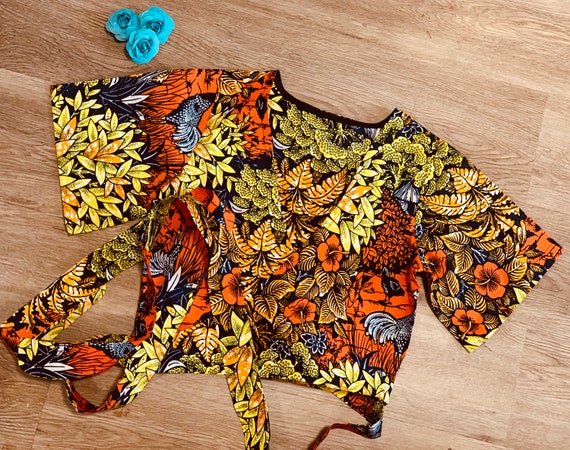 wrap top ankara styles