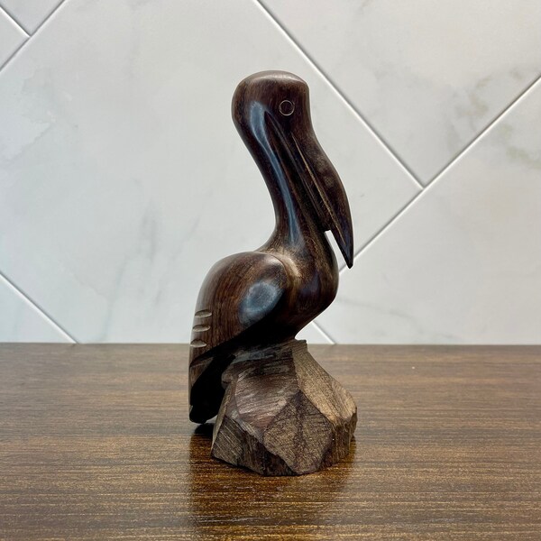 Wood Pelican Etsy
