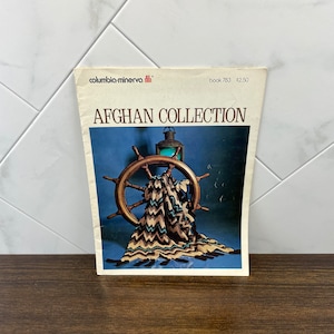 Vintage Crochet and Knit Pattern Booklet, 1970s Afghan Pattern Book, Ephemera