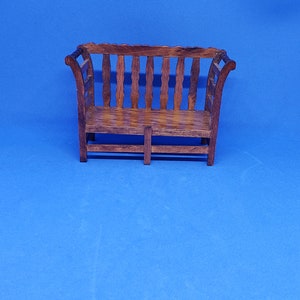 Dollhouse Miniature 1/12 Scale Garden Bench