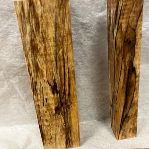 Two nice, spalted Hard Maple turning blocks. Good color, stabilized and ready for turning.