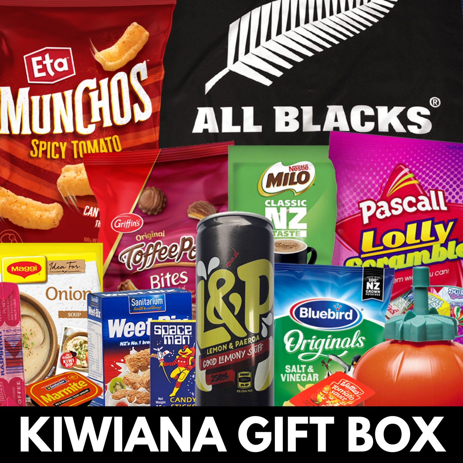 Kiwiana New Zealand Snacks Gift Box 2 New Zealand Candy Etsy