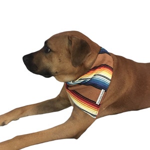 Sarape Serape Dog Pet Bandana with Collar Insert! Ten colors to choose from!