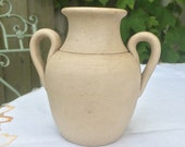 Antique Port Dundas pottery urn-Antique pottery urn-Scottish stoneware urn-Victorian salt glaze pot-Collectible pottery urn-Rustic decor