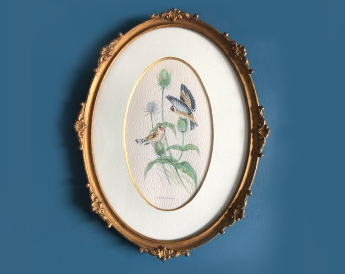 Antique Edwardian Gilt Metal Oval Picture Frame1910's Etsy