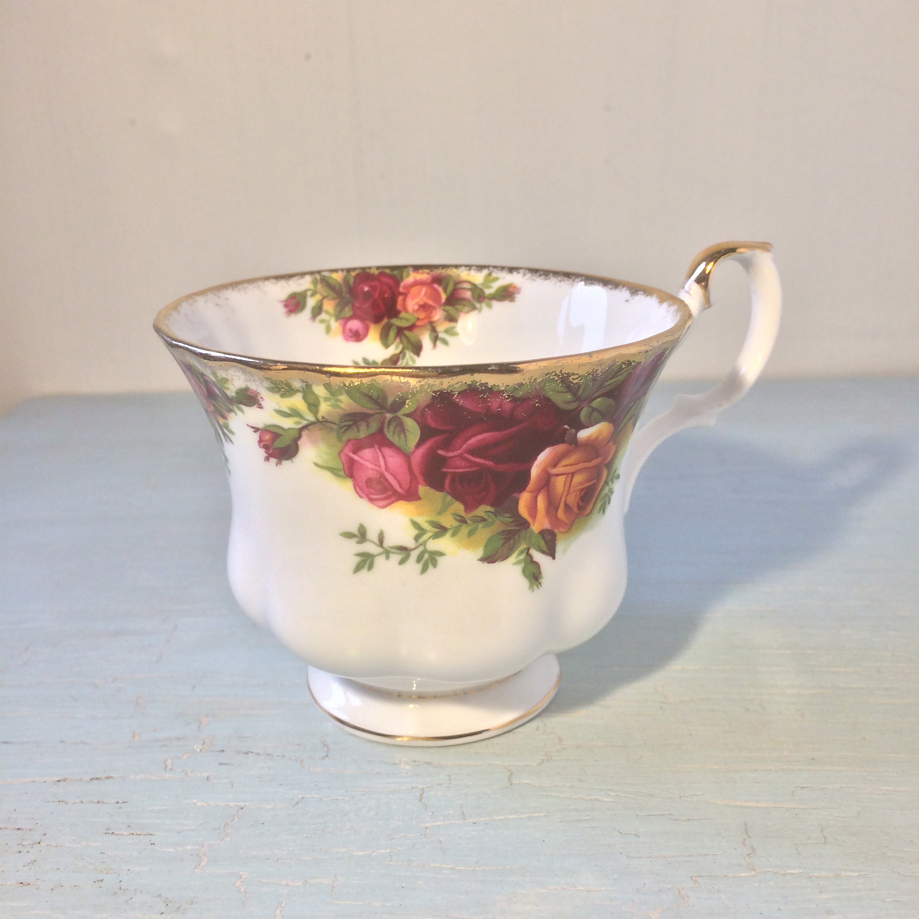 Vintage Royal Albert Old English Roses first edition tea Etsy