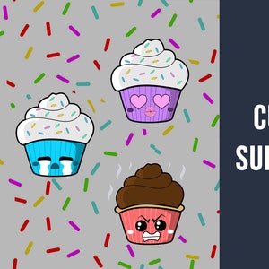 Cupcake Sub Badges