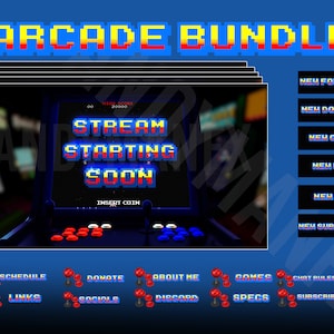 Animated Arcade Stream Overlay Bundle