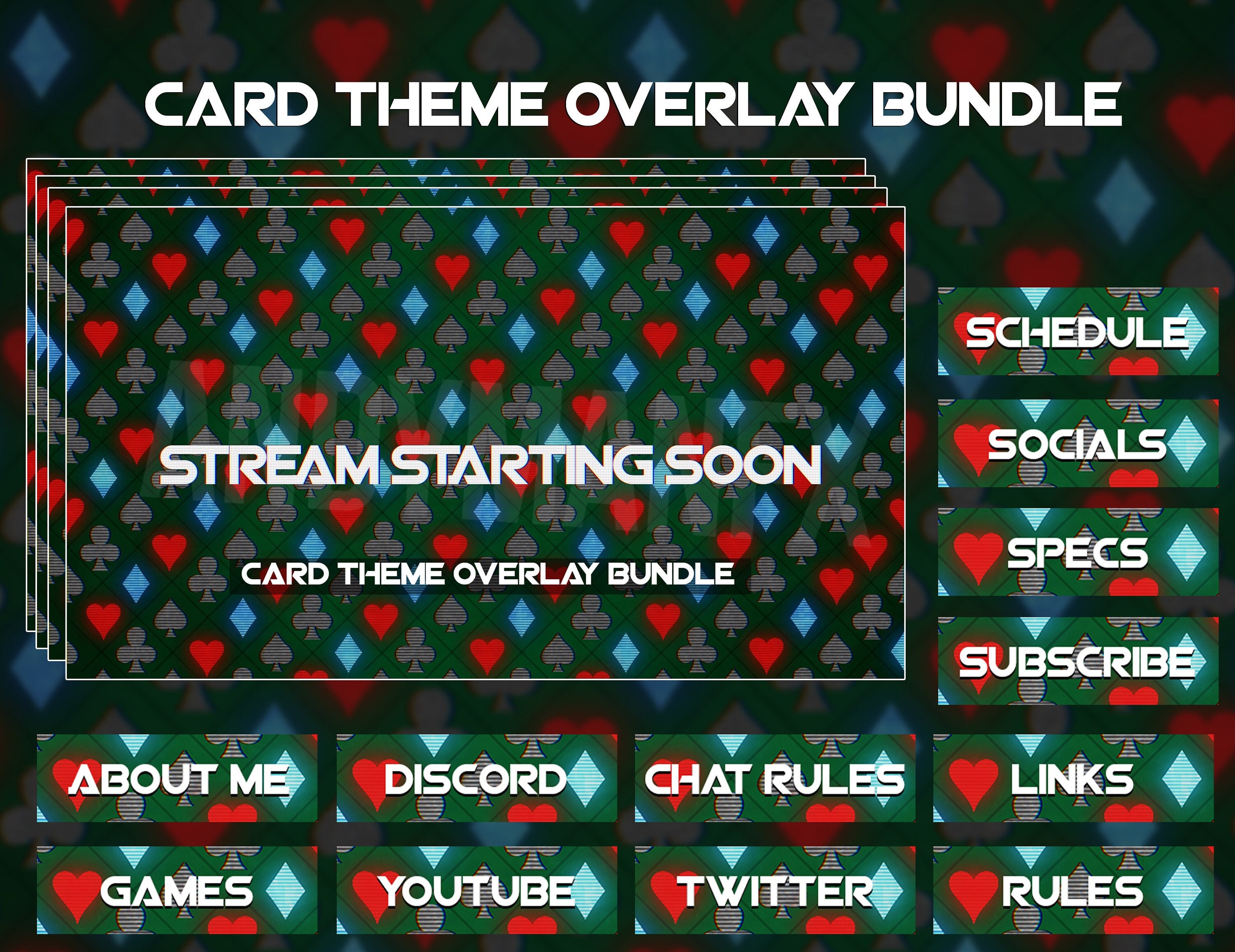 Animated Card Theme Overlay Bundle