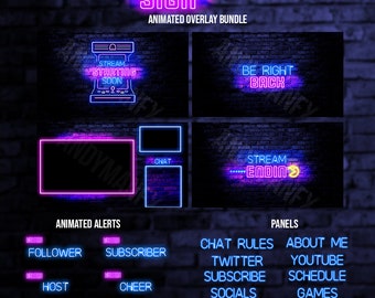 Neon Sign Overlay Bundle