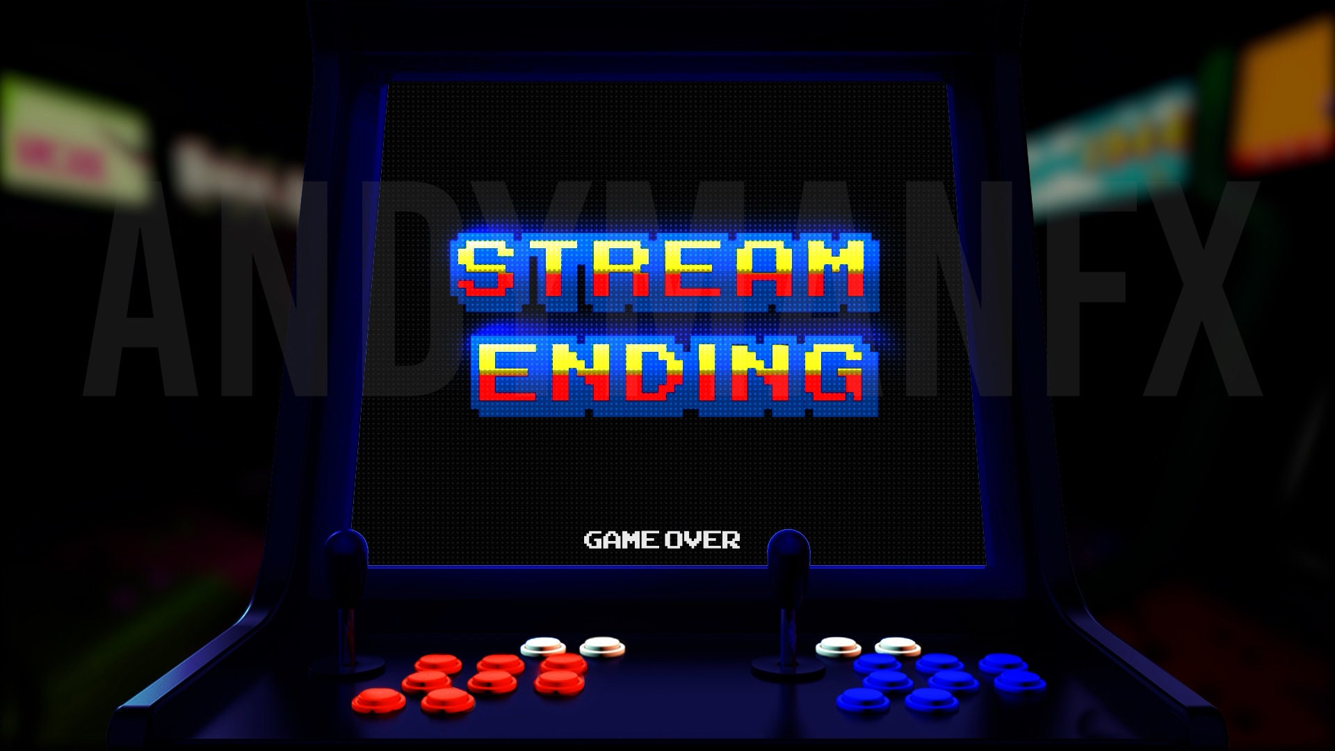 Animated Arcade Stream Overlay Bundle - Etsy