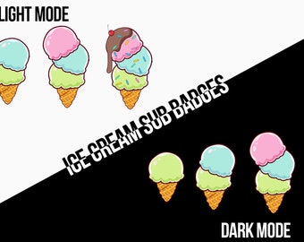 Ice Cream Sub Badges