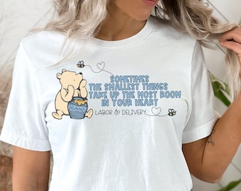 Winnie the Pooh Labor and Delivery Nurse Shirt | L&D Shirt | Labor and Delivery Tee | Baby Nurse Tshirt | Mother Baby Nurse | Pooh Bear Tee