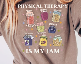 Chemise de kinésithérapeute, cadeau de kinésithérapeute, chemise ATP, chemise PT drôle, chemise assistante kinésithérapeute, physiothérapie est ma confiture