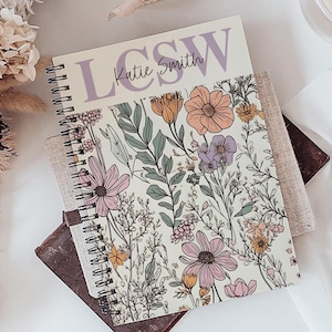 Custom LCSW Notebook, Personalized Licensed Social Worker Gift, Social Work Appreciation, MSW Student Graduation Gifts, New Social Worker