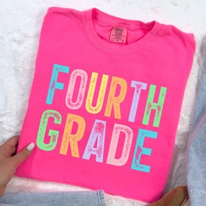 Comfort Colors® Fourth Grade Teacher Shirt, 4th Grade Teacher Shirt, 4th Grade T-Shirt, Fourth Grade Tshirt, Elementary School, Teaching Tee